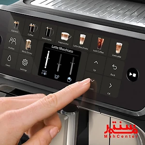 نمای صفحه نمایش اسپرسو ساز فیلیپس مدل EP5547